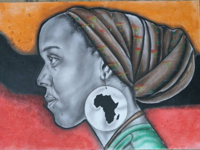 Painting by Kevin Njowe